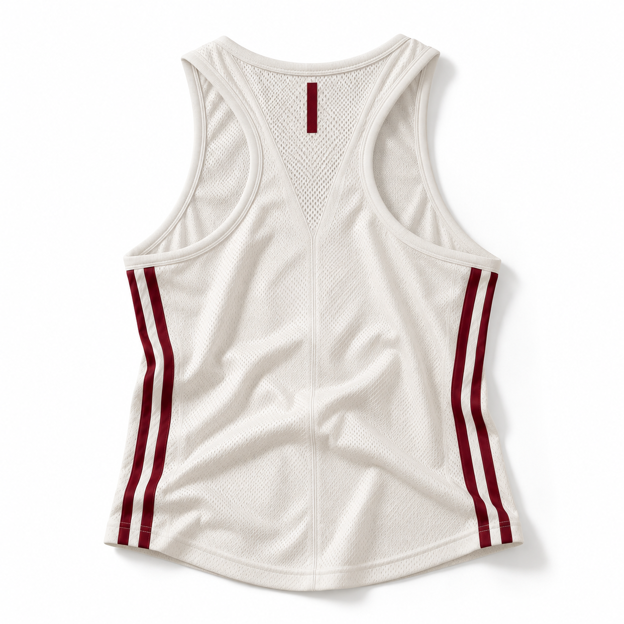 The TRACE tank in white, seen from behind